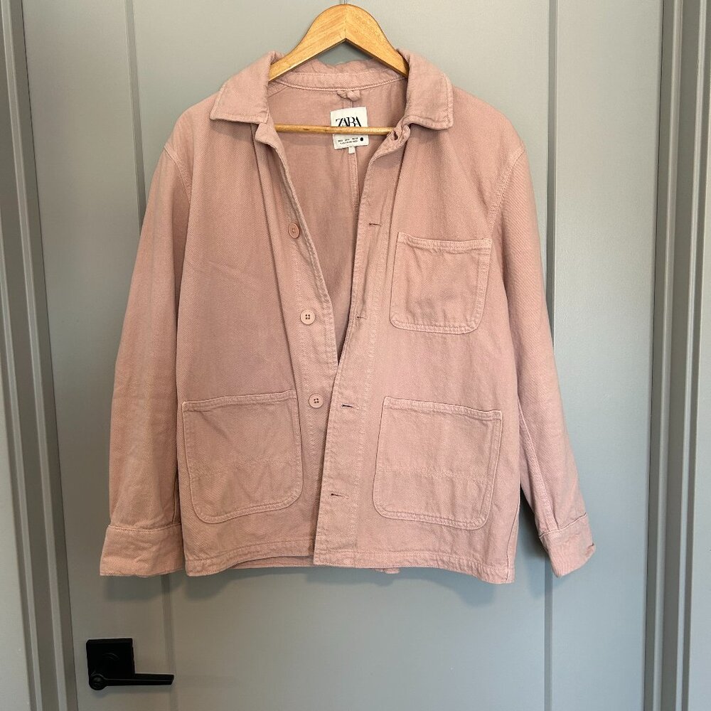 Pink Utility Jacket (Zara)